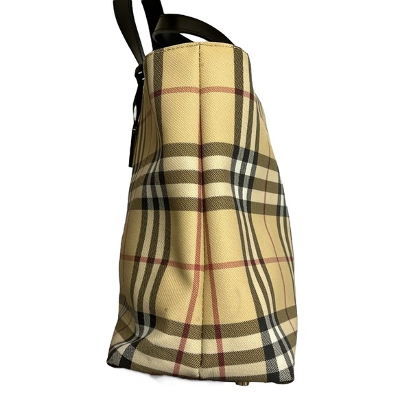 Vintage Burberry Mini Nova Check Coated Canvas Tote - Picture 4 of 12